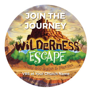Wilderness Escape Circle InviteCards 