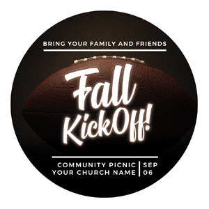 Kickoff This Fall Circle InviteCards 
