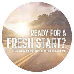 Fresh Start Road Circle InviteCards 