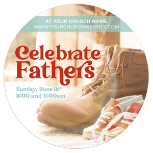 Celebrate Fathers Circle InviteCards 