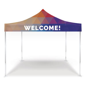 Geometric Bold Welcome Pop Up Canopy Tents