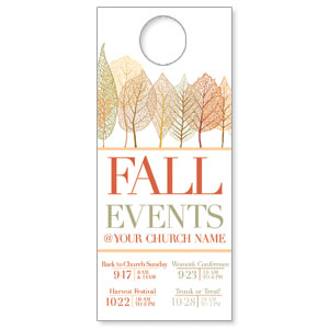 Fall Events Leaves DoorHangers