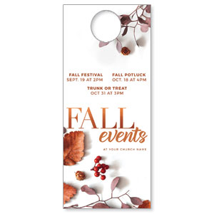 Fall Events Nature DoorHangers