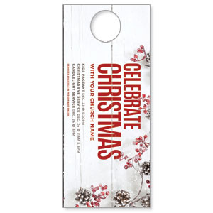 Celebrate Christmas Berries DoorHangers