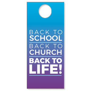 Back to Life DoorHangers