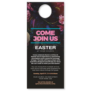 CMU Neon Easter DoorHangers