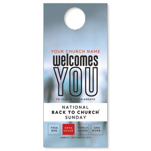 Back to Church Welcomes You DoorHangers