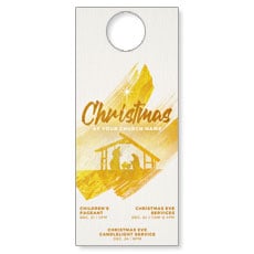 Christmas Gold Brush Stroke 
