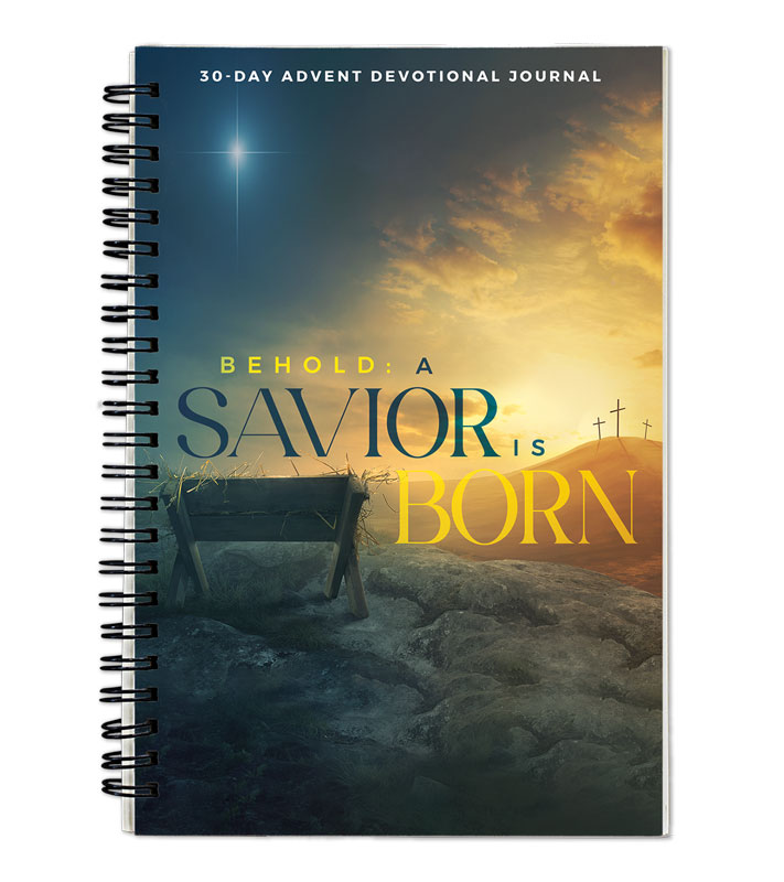 Journals, Christmas, Behold, A Savior Is Born: A 30-day Advent Devotional Journal