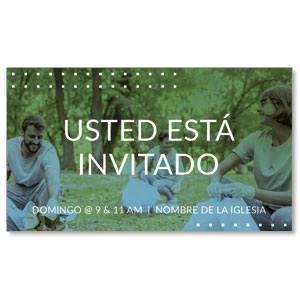 Blessing Our Community Invite - Spanish 2" x 3.5" Flat Invite