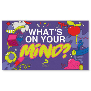 Alpha Youth What's On Your Mind? 2" x 3.5" Flat Invite