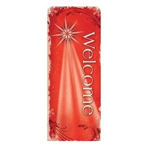 Christmas Star Red 2'7" x 6'7" Sleeve Banners