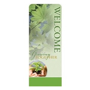 Growing Together Welcome 2'7" x 6'7" Sleeve Banners