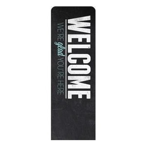Slate Welcome 2' x 6' Sleeve Banner