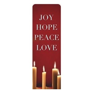 Advent Red 2' x 6' Sleeve Banner