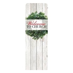 Wreath Set L 2' x 6' Sleeve Banner