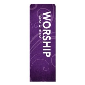 Flourish Worship 2' x 6' Sleeve Banner