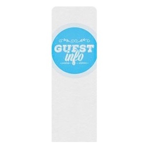 Guest Circles Info Blue 2' x 6' Sleeve Banner