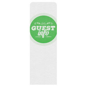 Guest Circles Info Green  2' x 6' Sleeve Banner
