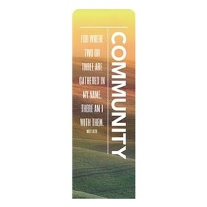 Phrases Community 2' x 6' Sleeve Banner