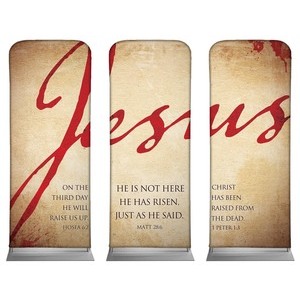Jesus Triptych 2'7" x 6'7" Sleeve Banners