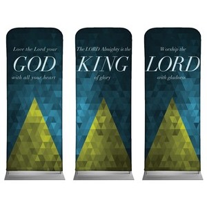 Majesty Triptych  2'7" x 6'7" Sleeve Banners