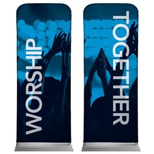 Worship Together Pair  2'7" x 6'7" Sleeve Banners