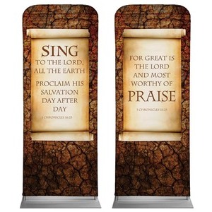 Sing And Praise  2'7" x 6'7" Sleeve Banners