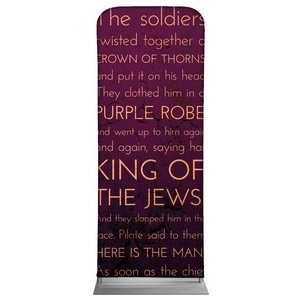 Holy Words Crucifixion 2'7" x 6'7" Sleeve Banners
