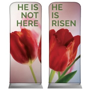 Risen Tulips Pair 2'7" x 6'7" Sleeve Banners