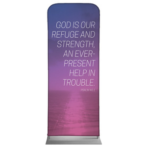 Color Wash Psalm 46:1 2'7" x 6'7" Sleeve Banners