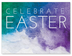 Celebrate Watercolor Easter Jumbo Banners