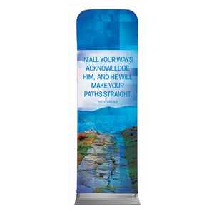 Modern Mosaic Prov 3:6 2' x 6' Sleeve Banner