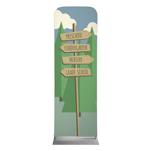 Woodland Friends Directional 2' x 6' Sleeve Banner