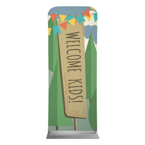 Woodland Friends Welcome 2'7" x 6'7" Sleeve Banners