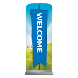 Bright Meadow Welcome 2'7" x 6'7" Sleeve Banners