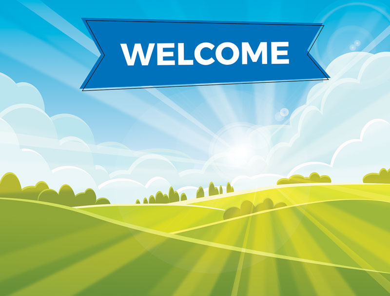 Bright Meadow Welcome Banner - Church Banners - Outreach Marketing