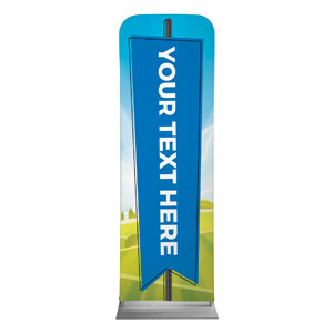 Bright Meadow Your Text Here 2' x 6' Sleeve Banner
