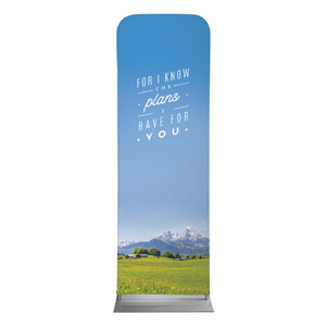 Mountains I Know the Plans 2' x 6' Sleeve Banner