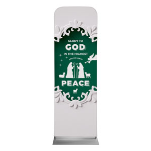 Paper Cut Out Christmas Green 2' x 6' Sleeve Banner