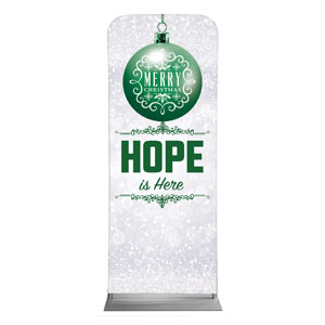 Silver Snow Hope Ornament 2'7" x 6'7" Sleeve Banners