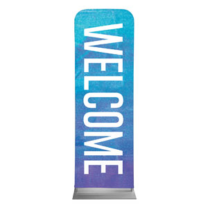 Blue Purple Easter At 2' x 6' Sleeve Banner