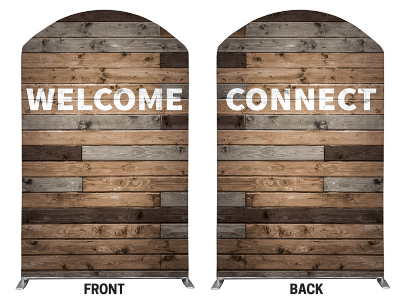 Painted Wood Welcome Banner - Church Banners - Outreach Marketing