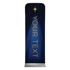 Christmas Star Hope is Born Your Text 2' x 6' Sleeve Banner