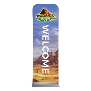 Wilderness Escape Welcome 2' x 6' Sleeve Banner