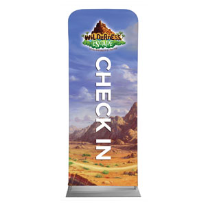 Wilderness Escape Check-In 2'7" x 6'7" Sleeve Banners