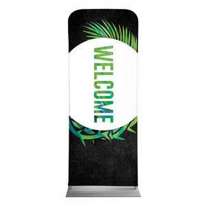 Easter Palm Crown Welcome 2'7" x 6'7" Sleeve Banners