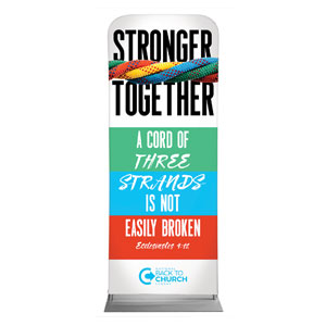 BTCS Stronger Together Scripture 2'7" x 6'7" Sleeve Banners