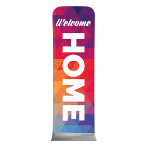 Geometric Bold Welcome Home 2' x 6' Sleeve Banner