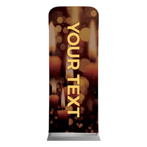 Celebrate Christmas Candles Your Text 2'7" x 6'7" Sleeve Banners